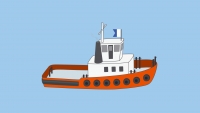 Sualtı dalış ,batık çalışması ile görevli bir tekne - işaret